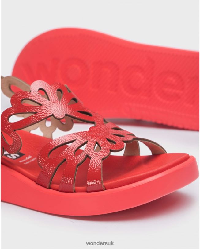 Footwear VZ2PD40 Women Wonders Rojo Red Margarita Sandal