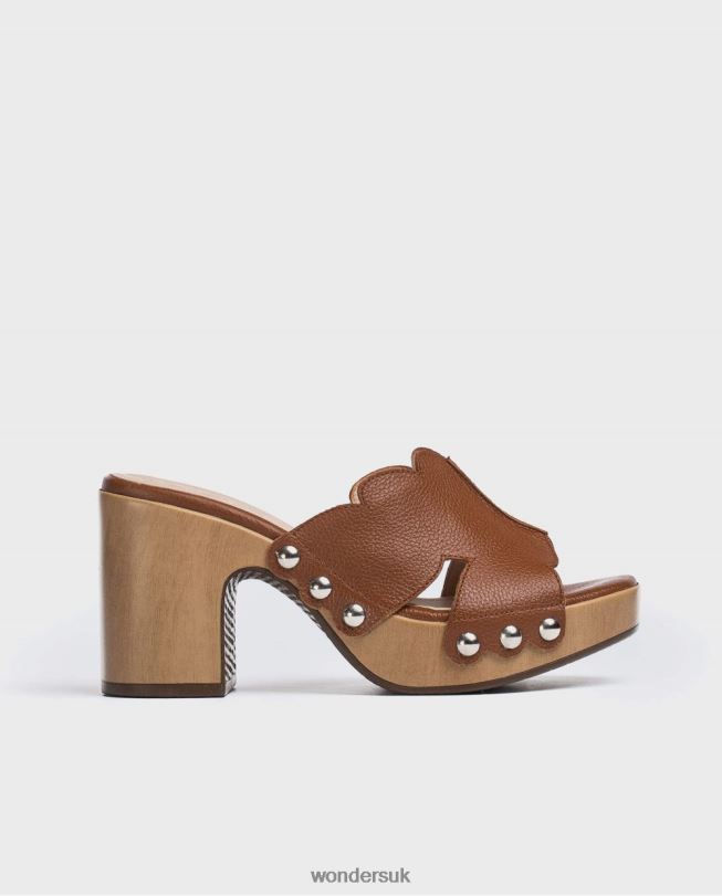 Footwear VZ2PD410 Women Wonders Cuero Cuero Leather Platform Clog