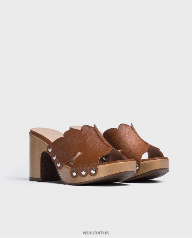Footwear VZ2PD410 Women Wonders Cuero Cuero Leather Platform Clog