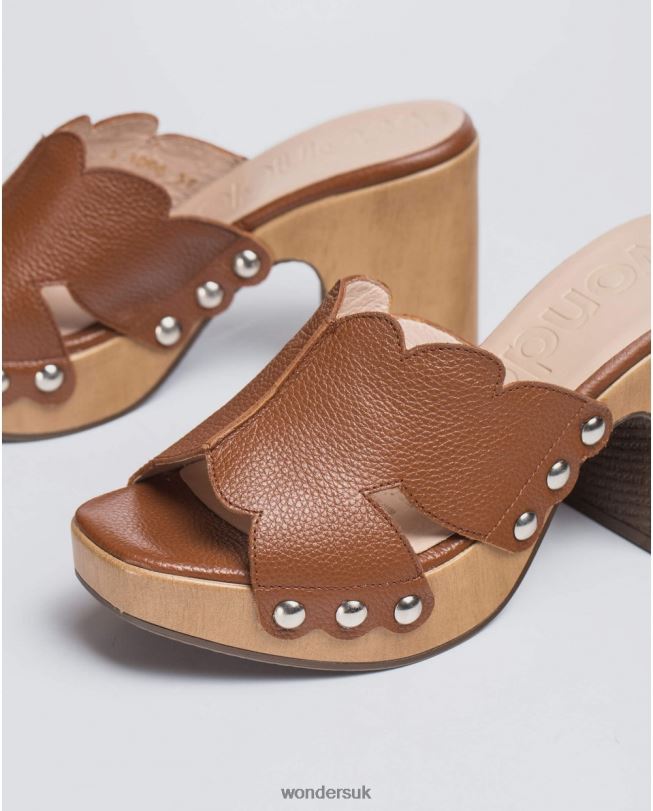 Footwear VZ2PD410 Women Wonders Cuero Cuero Leather Platform Clog