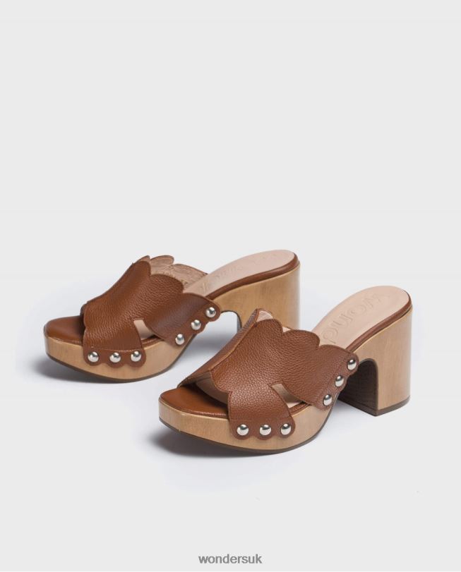 Footwear VZ2PD410 Women Wonders Cuero Cuero Leather Platform Clog