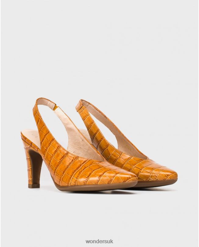 Footwear VZ2PD415 Women Wonders Conac Backless Mock-Croc Shoe