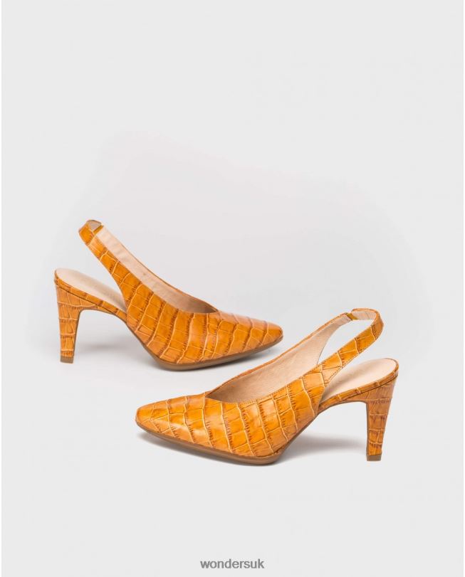 Footwear VZ2PD415 Women Wonders Conac Backless Mock-Croc Shoe