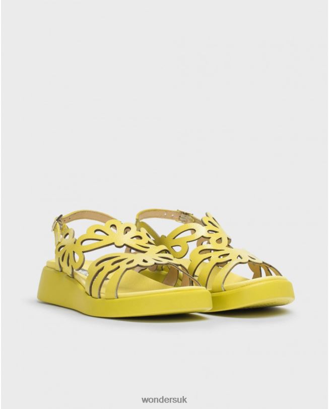 Footwear VZ2PD41 Women Wonders Lima Lime Green Margarita Sandal