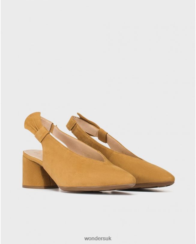 Footwear VZ2PD439 Women Wonders Sand Leather Shoe With Bow