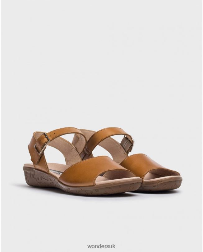Footwear VZ2PD440 Women Wonders Cuero Flat Leather Sandal