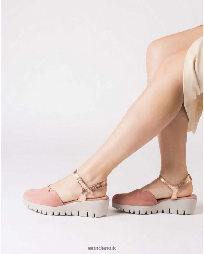 Footwear VZ2PD47 Women Wonders Rosa/Gold Pink Caravaca Sandal