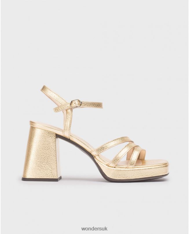 Footwear VZ2PD49 Women Wonders Gold Platinum Love Sandal