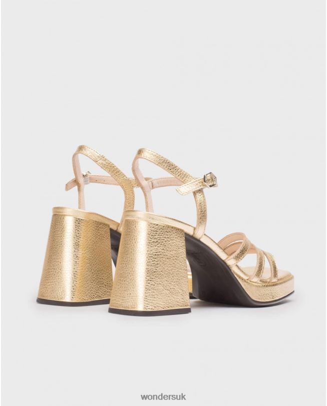 Footwear VZ2PD49 Women Wonders Gold Platinum Love Sandal
