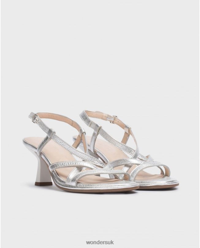 Footwear VZ2PD58 Women Wonders Plata Silver Glow Sandal