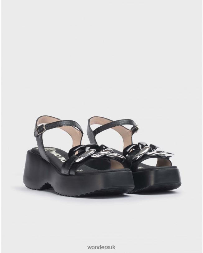 Footwear VZ2PD5 Women Wonders Negro Black Claire Sandal
