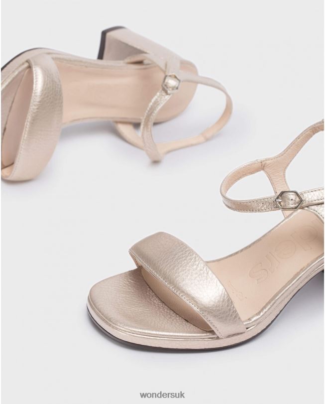 Footwear VZ2PD60 Women Wonders Platino Gold River Sandal