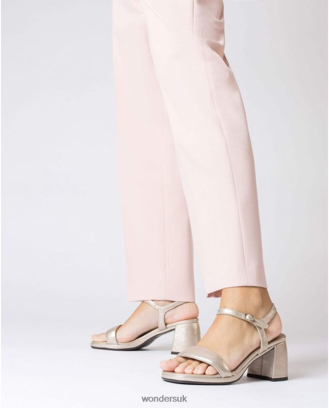 Footwear VZ2PD60 Women Wonders Platino Gold River Sandal