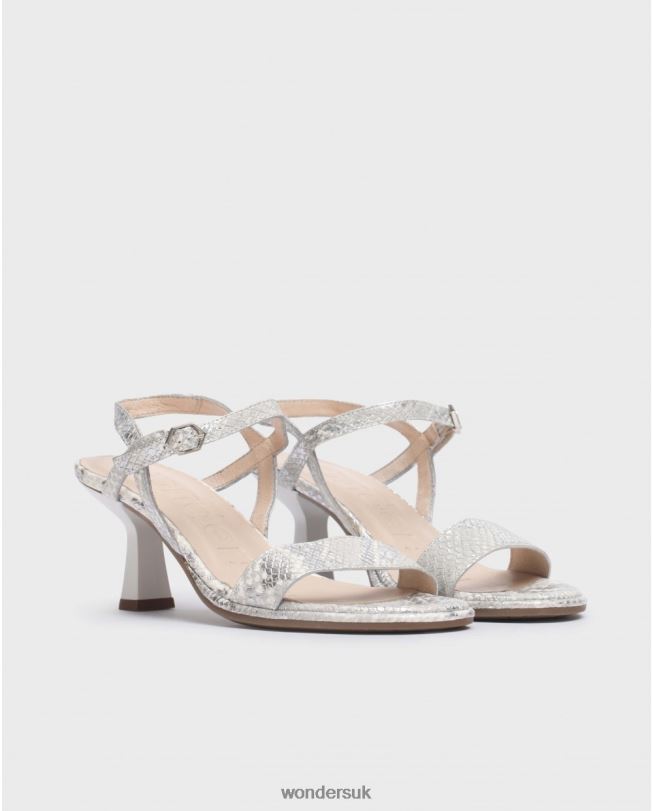 Footwear VZ2PD66 Women Wonders Plata Silver Coco Sandal