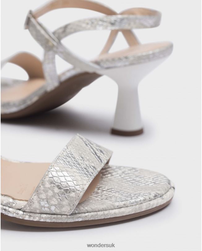 Footwear VZ2PD66 Women Wonders Plata Silver Coco Sandal