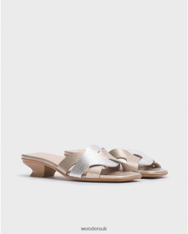 Footwear VZ2PD70 Women Wonders Plati/Plat Silver Mica Mule