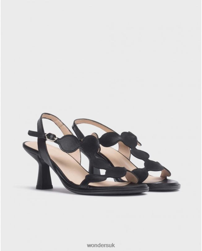 Footwear VZ2PD76 Women Wonders Negro Black Drew Sandal