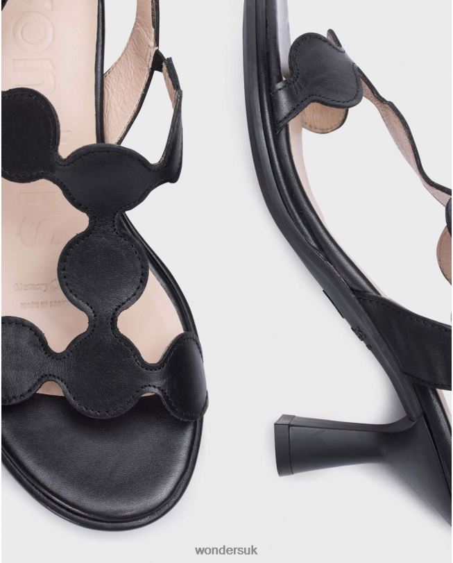 Footwear VZ2PD76 Women Wonders Negro Black Drew Sandal