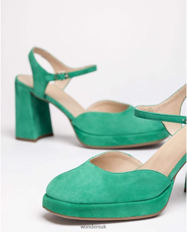 Footwear VZ2PD90 Women Wonders Jade Green Blue Shoes