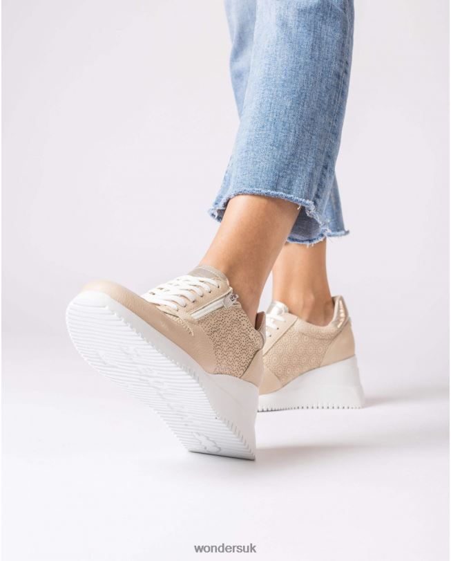 Footwear VZ2PD127 Women Wonders Natur/Plat Black Lexi Sneakers