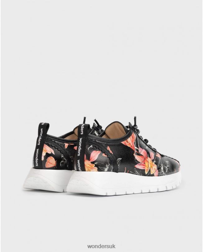 Footwear VZ2PD157 Women Wonders Negro Black Star Sneaker