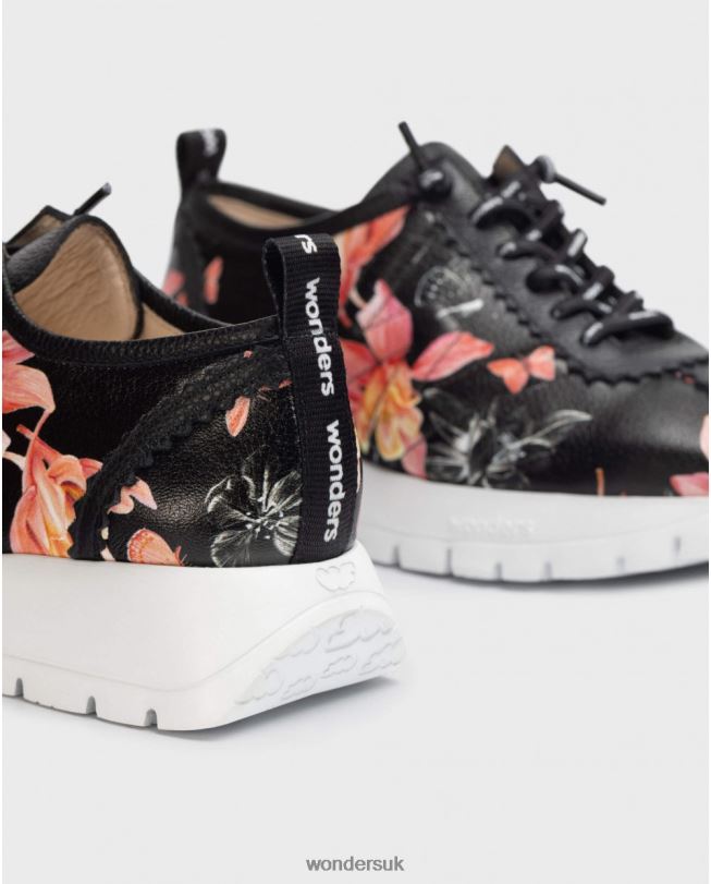 Footwear VZ2PD157 Women Wonders Negro Black Star Sneaker