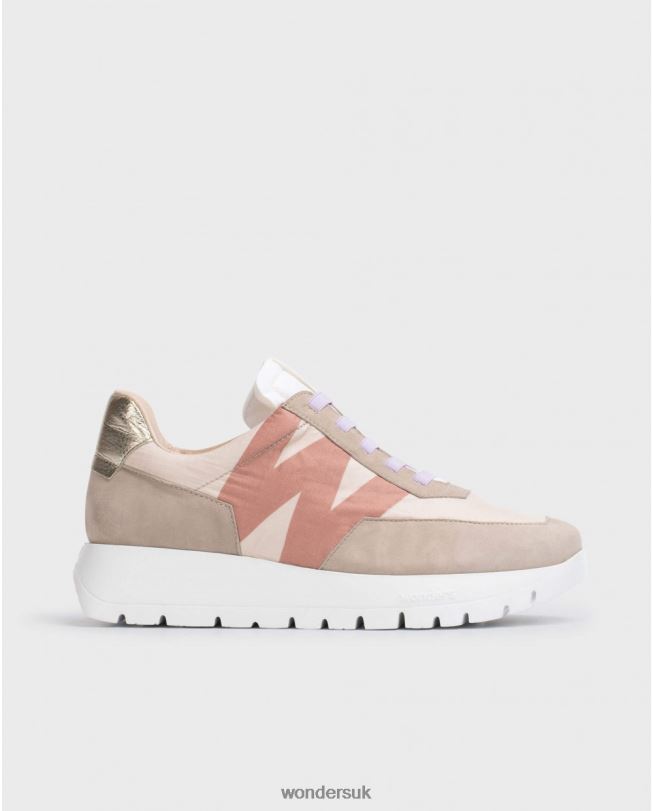 Footwear VZ2PD249 Women Wonders Taupe/Blan Brown Odisei Sneaker