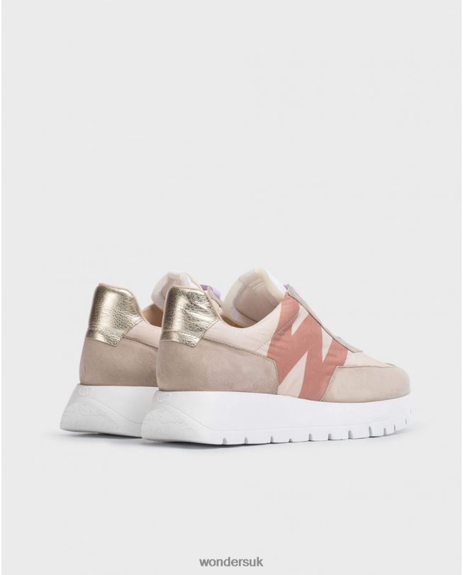 Footwear VZ2PD249 Women Wonders Taupe/Blan Brown Odisei Sneaker
