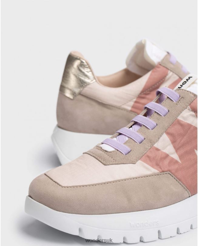 Footwear VZ2PD249 Women Wonders Taupe/Blan Brown Odisei Sneaker