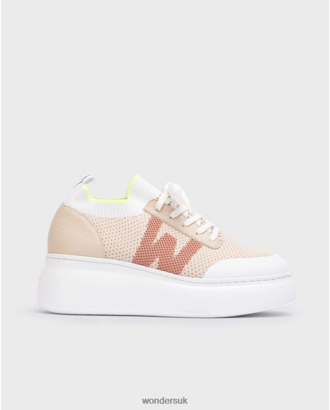 Footwear VZ2PD92 Women Wonders Natural Brown Kiwi Sneaker