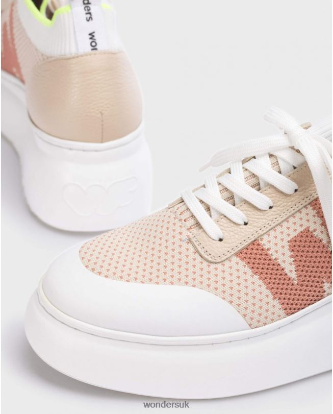 Footwear VZ2PD92 Women Wonders Natural Brown Kiwi Sneaker