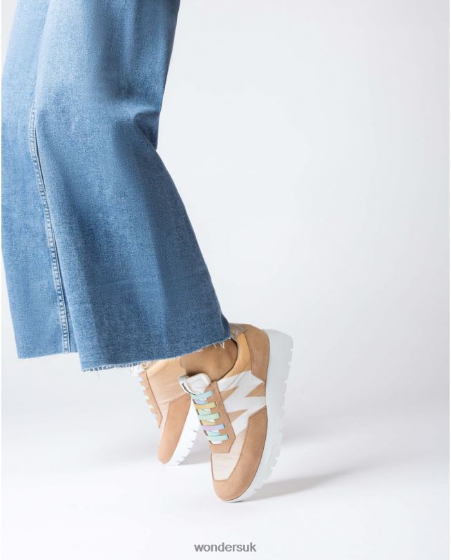 Footwear VZ2PD96 Women Wonders Natu/Sandd Brown Odisei Sneaker