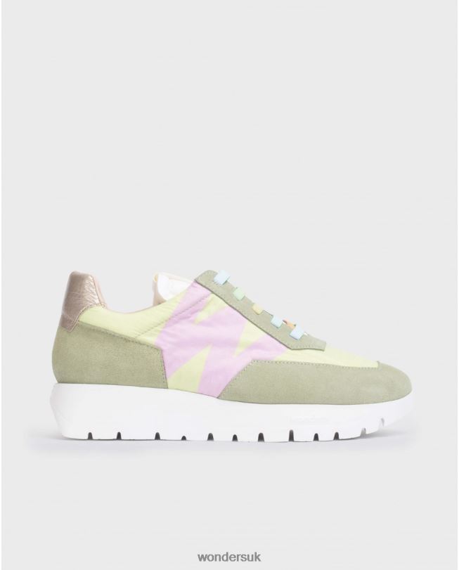 Footwear VZ2PD97 Women Wonders Oil/Lima Green Odisei Sneaker
