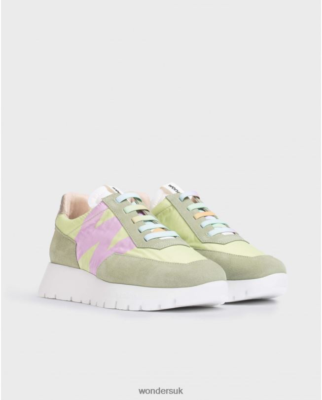 Footwear VZ2PD97 Women Wonders Oil/Lima Green Odisei Sneaker