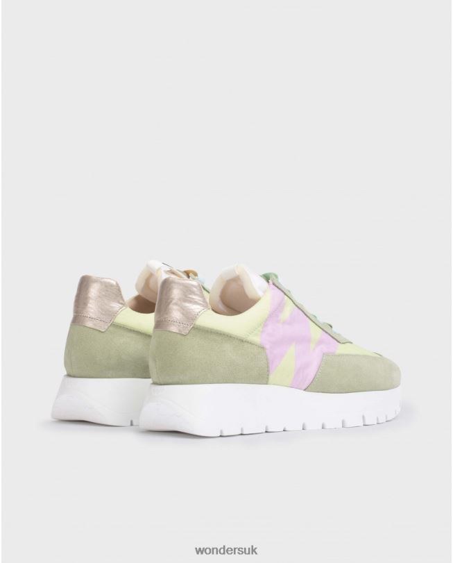 Footwear VZ2PD97 Women Wonders Oil/Lima Green Odisei Sneaker