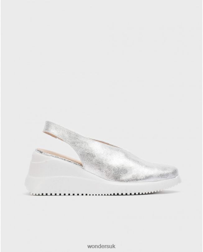 Footwear VZ2PD12 Women Wonders Plata Silver Walter Wedge Shoe