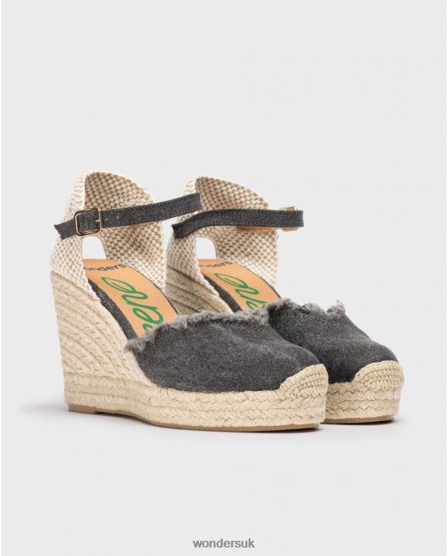 Footwear VZ2PD135 Women Wonders Negro Black Gael Sandal