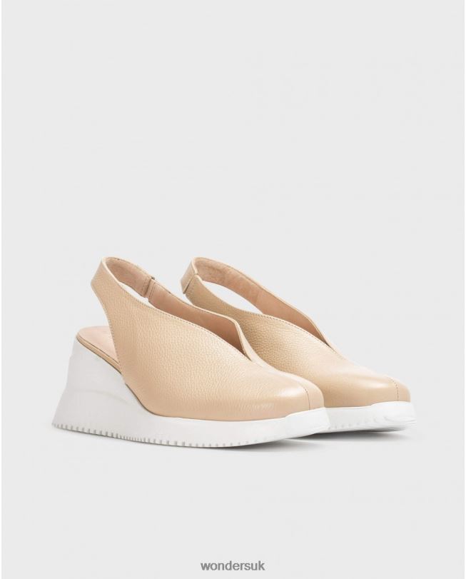 Footwear VZ2PD154 Women Wonders Natural Beige Walter Wedge Shoe