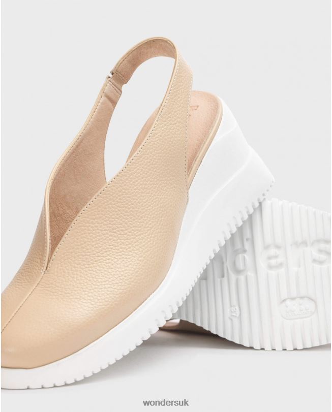 Footwear VZ2PD154 Women Wonders Natural Beige Walter Wedge Shoe