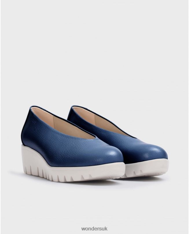 Footwear VZ2PD183 Women Wonders Baltic Navy Blue Fly Shoe