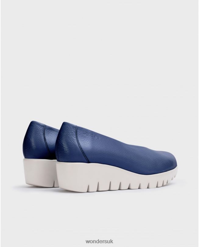 Footwear VZ2PD183 Women Wonders Baltic Navy Blue Fly Shoe