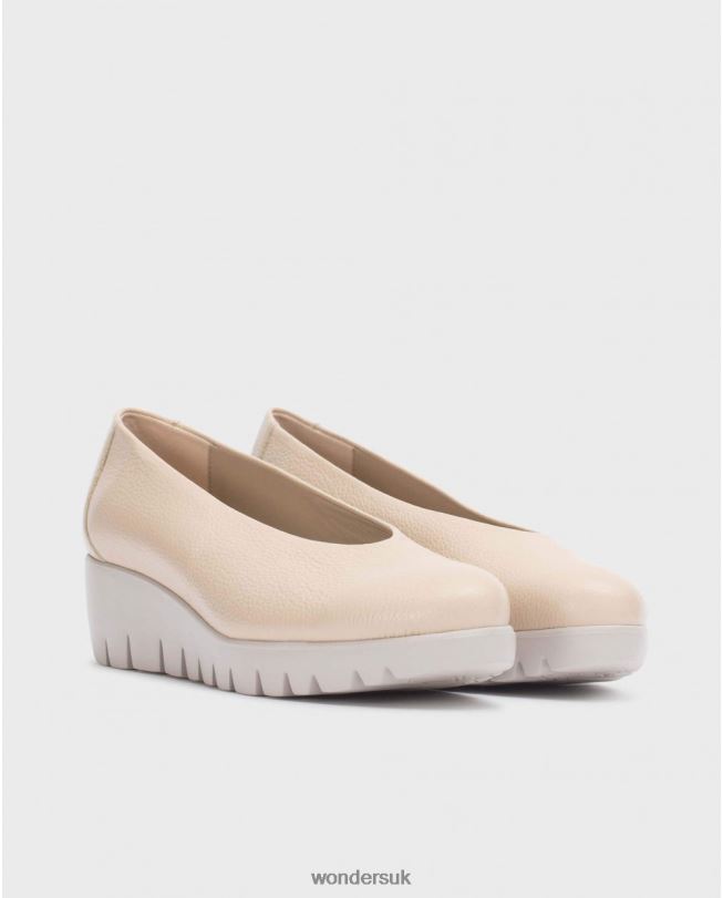 Footwear VZ2PD184 Women Wonders Natural Beige Fly Shoe