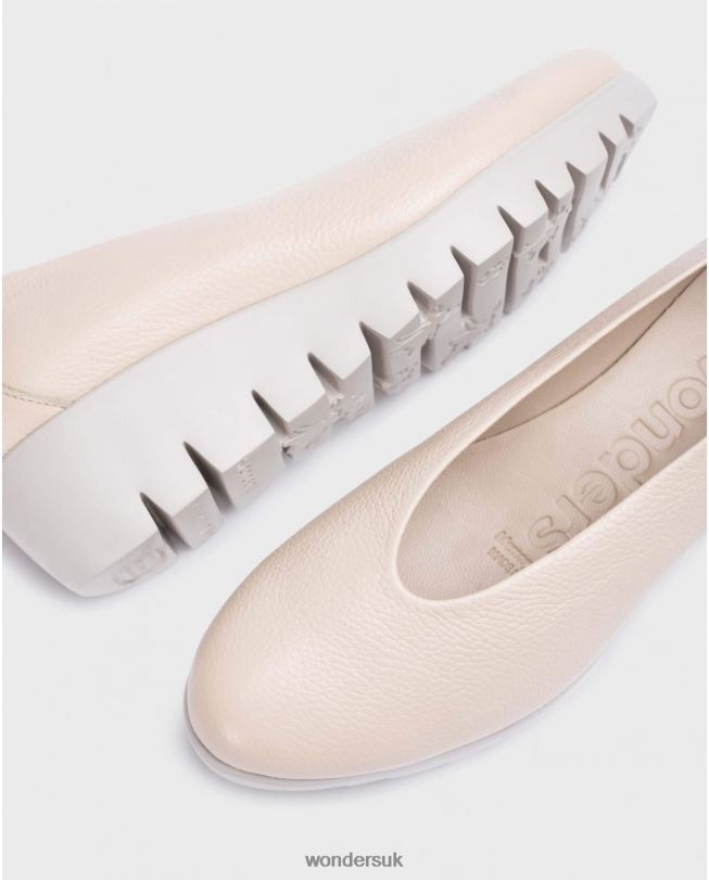 Footwear VZ2PD184 Women Wonders Natural Beige Fly Shoe