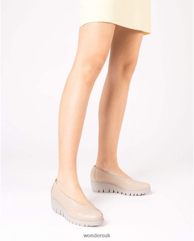Footwear VZ2PD184 Women Wonders Natural Beige Fly Shoe