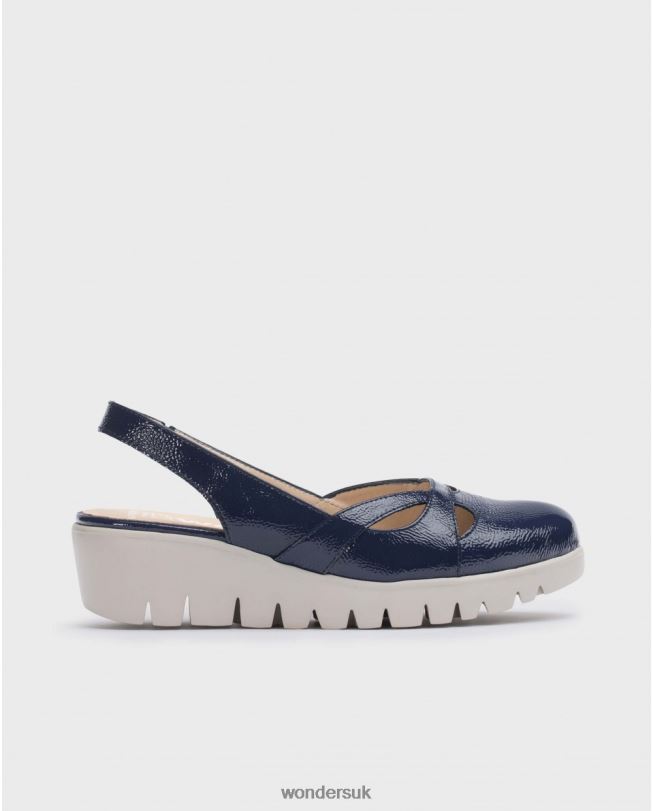 Footwear VZ2PD186 Women Wonders Baltic Navy Blue Sevilla Shoe