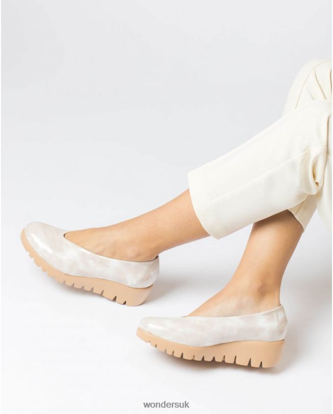 Footwear VZ2PD277 Women Wonders Taupe Brown Fly Moccasin