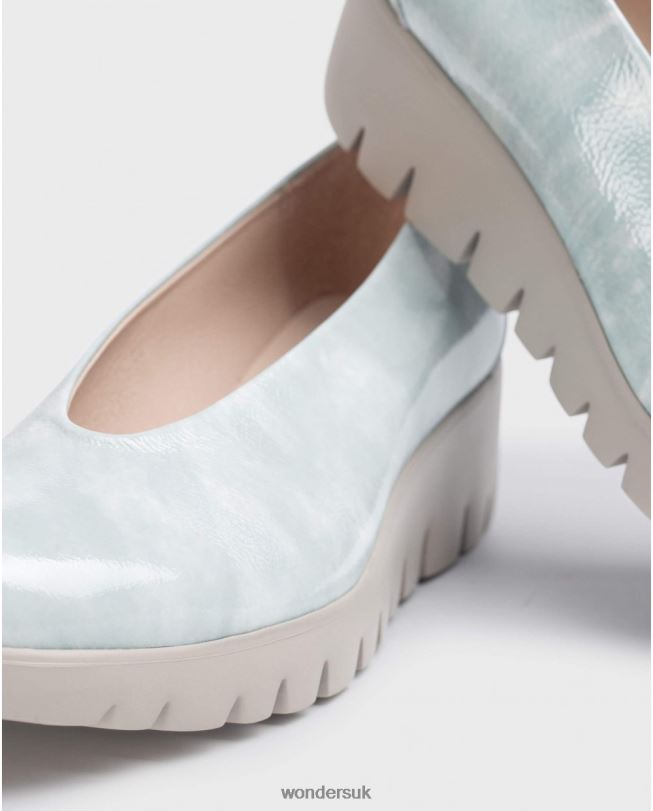 Footwear VZ2PD278 Women Wonders Aloe Blue Fly Moccasin