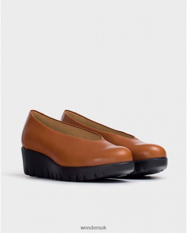 Footwear VZ2PD332 Women Wonders Cuero Brown Fly Moccasin
