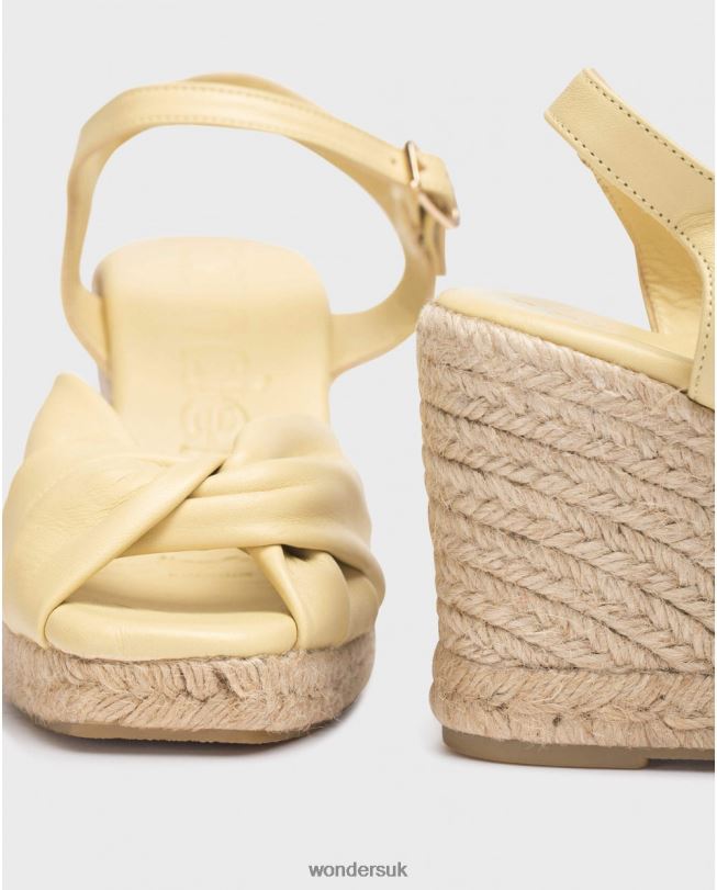 Footwear VZ2PD42 Women Wonders Lemon Yellow Anuk Sandal