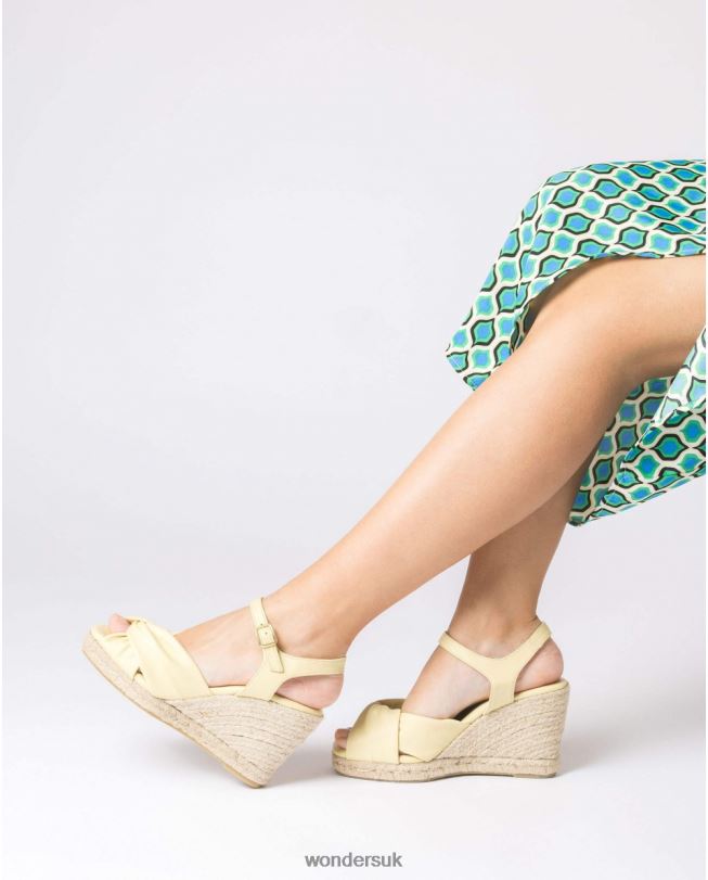 Footwear VZ2PD42 Women Wonders Lemon Yellow Anuk Sandal